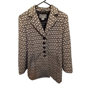 Ann taylor geometric Pea coat size petite medium